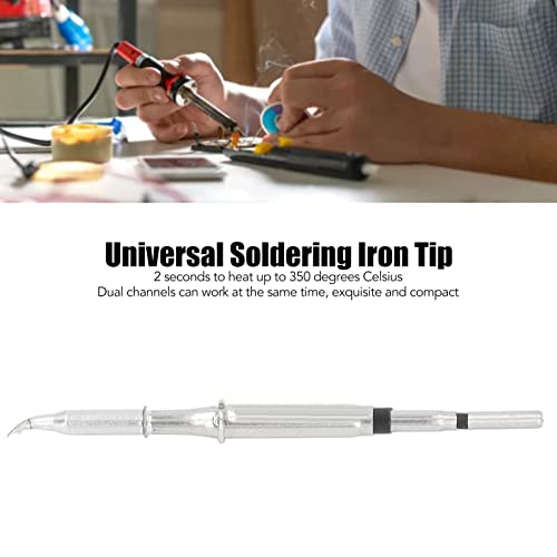 Image of C115 Soldering Iron Tip, Soldering Iron Tip C115 Solder Head Welding Heating Soldering Iron Head Replacement for JBC 115 Soldering Station(C115 is Curved tip)