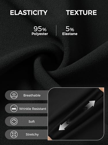 SEVEGO Women's Office Work Pencil Skirt Stretch High Waist Above Knee Length Slim Fit Mini Bodycon for Business Casual3