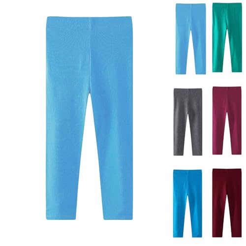 Toddler Girls Leggings Stretchy Cotton Tights Basic Solid School Uniform Pants for 2-8 Years2