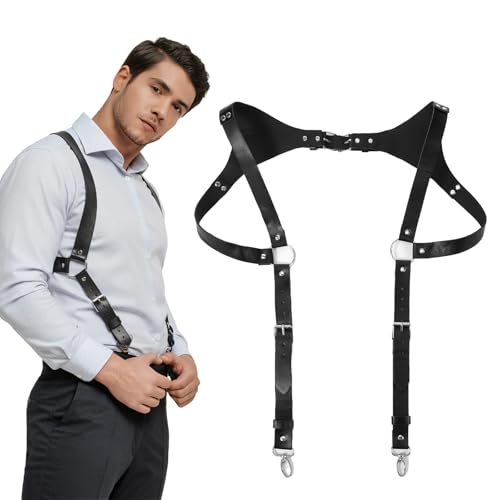 Ceinture harnais en cuir homme pour sublimer un look vintage en soirée rétro