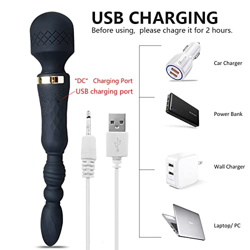 ChicLSQ Silikon Doppelkopf Anal Vibratoren für Sie G-Punkt und Klitoris Stimulator mit 10 Vibrationsmodi Dual Motor Dildo Vibrator Prostata Massagegerät Sexspielzeug für Frauen und Paare – Bild 5