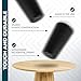 Disposable Plastic Salt and Pepper Shakers Set Bulk [12 Pack] – 6 Prefilled 4 Oz. Iodized Table Salt + 6 Prefilled 1.5 Oz. Pepper Sets for Travel Camping Outdoor - Small Mini Holes for Even Dispensing