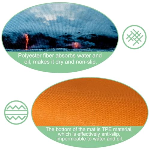 Tapetes de cocina lavables que evitan resbalones y absorben salpicaduras 6