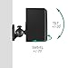 WALI Speaker Wall Ceiling Mounts One Pair, Bookshelf Speaker Wall Mount Brackets, Surround Sound Speaker Mounts, Hold up to 7.7 lbs (SWM202), Black