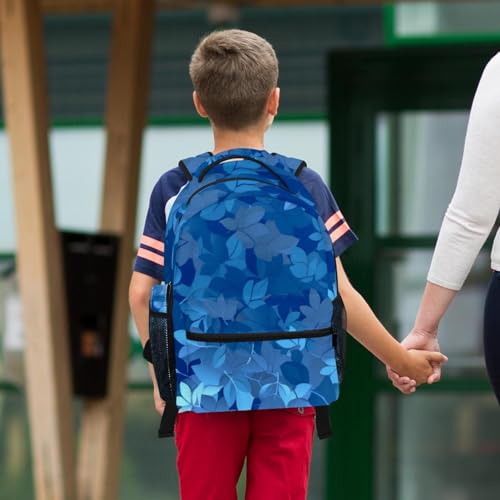 Ensemble sac à dos école adolescent grand format avec trousse bleu multicolore - 6
