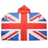 AZ FLAG - Umhangflagge Vereinigtes Königreich - 150x90 cm - Britische Cape Fahne 100% Polyester mit integrierten Ärmeln und Kapuze - Body Flag 80g