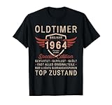 Vintage Retro Outfit für 60. jährige, 60 Jahre alte Oltimer Fans und Liebhaber mit Humor. Geburtstags Überraschung für die Party, Oldtimer 1964. Witziges, humorvolles Vintage Auto Design für den 60. Geburtstag. Der Klassiker, die Legende, Baujahr 1964.