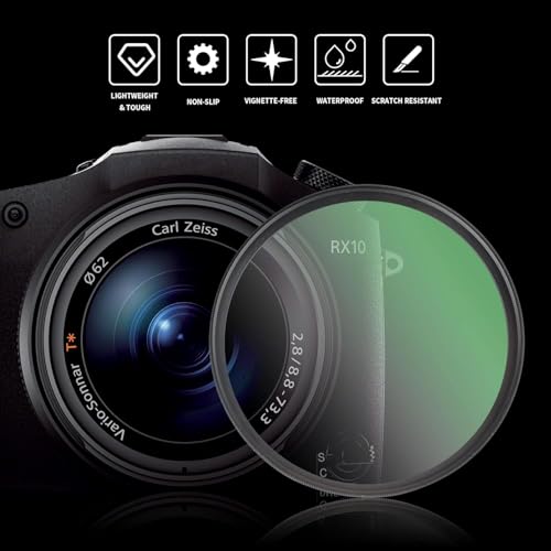 Filtre de brume noire Walking Way 95mm Black Pro Mist 1/2 pour effet cinéma