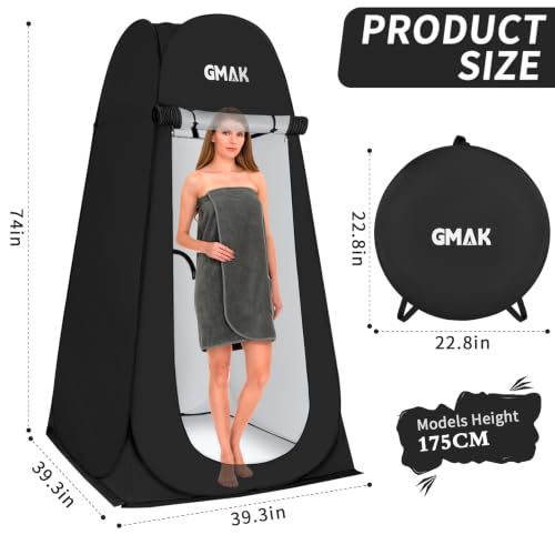 GMAK Pop Up Privacy Shower Tent, Pop Up Changing Tent, 3.3 x 3.3 x 6.2ft miniatura 4