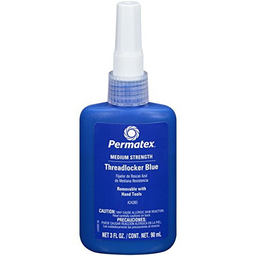 Image of Permatex 24283 Medium Strength Threadlocker Blue, 90 ml, Automotive Threadlocker For Preventing Bolts From Loosening And Corrosion, Removable With Hand Tools