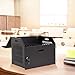 biosp 12-Device Portable Charging Station with Lock for Tablets, iPads, Chromebooks, Locking Laptop Storage Box, Lockable Cabinet with Cable Management for Classroom, Office, Black