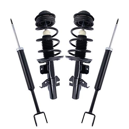 Image of TRQ Front and Rear Strut & Coil Spring Assembly Set Driver & Passenger Sides Compatible with 13-16 Dodge Dart