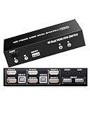 【4K@60Hz HDMI KVM Switch】 Dieser HDMI 2,0 KVM -Switcher unterstützt die UHD -Auflösung bis zu 4Kx2K @60Hz und unterstützt auch 4K@30Hz, 3D und 1080p@60Hz. Einhaltung von HDMI 1.4 und HDCP 1.2.