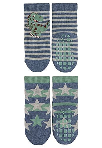 ABS-Söckchen DP T-Rex+Sterne Baby Boys' Slippers Socks3