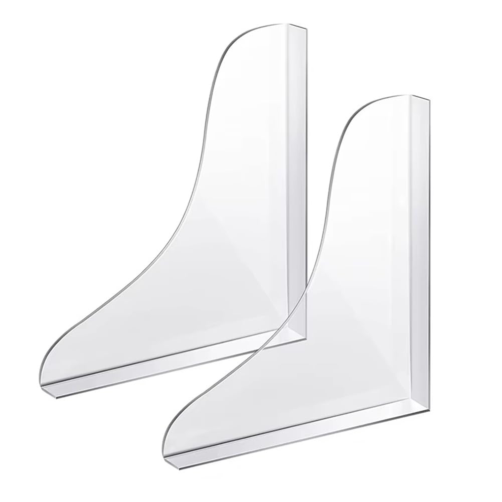 CTRLZS Shower Splash Guard 2Pcs Thickened Bathroom Bath Tub Splash Guards Acrylic Tub Corner Guard Shower Bathtub Guard