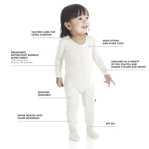 KicKee Full of Hearts Footie with Zipper, One Piece Boy or Girl Baby Clothes2