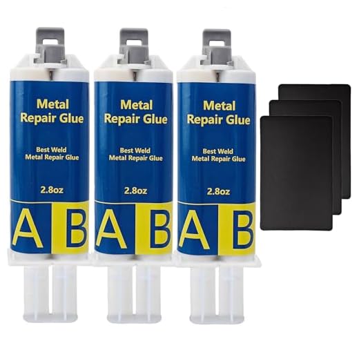 EIGTWEN Pegamento de metal AB, súper pegamento para adhesivo de metal, de metal de alta resistencia que se adhiere metal a metal, adecuado para reparar grietas y fracturas de superficie en metales