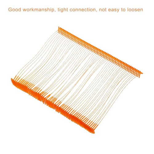 QUARKZMAN 2000 Stück Etikettierpistole Heftfäden Sicherheitsfäden, 75mm Standard für Etikettierpistolen, für Kleidung Etikettierung und Textil Karton Tag (Orange)