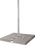 Geeignet für 8 Betonplatten 4 Platten Flachdachständer für Sat-Schüssel 21050,H: 120 cm Ø: 60 mm für 4-8 Betonplatten (50 cm) feuerverzinkt Sat-Standfuß Balkonständer rostfrei