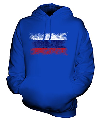 Sweat Russie drapeau délavé avec grand confort et coupe unisexe moderne