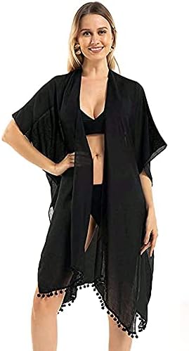 Women Beach Dresses Skirt Kimono Swim Coverup Beachwear Lace Long Cardigan