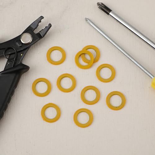 Image of 10pcs 26-830749 Gearcase Drain Plug Seal Washer Gaskets, Washer Drain Plug Seal Lower Unit Grease Gaskets Gearcase Lube Drain Screw Washer Compatible with Mercury Marine /Mercruiser