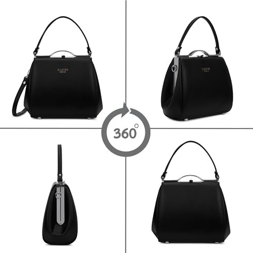 Image of Lavie Luxe Women's Fluff25 Frame Satchel Handbag | Satchel Bag for Work | Ladies Purse | Stylish Shoulder Bag | Gift For Women
