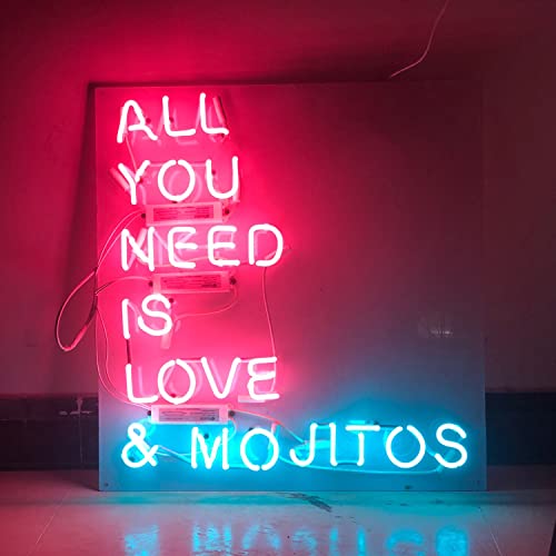 Amazon | ネオンサイン ALL YOU NEED IS LOVE&MOJITOS NEON SIGN