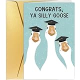 Funny Silly Goose Graduation Card, Graduation Card for PhD Masters College High School Graduate, Congrats Gifts for Friends Siblings