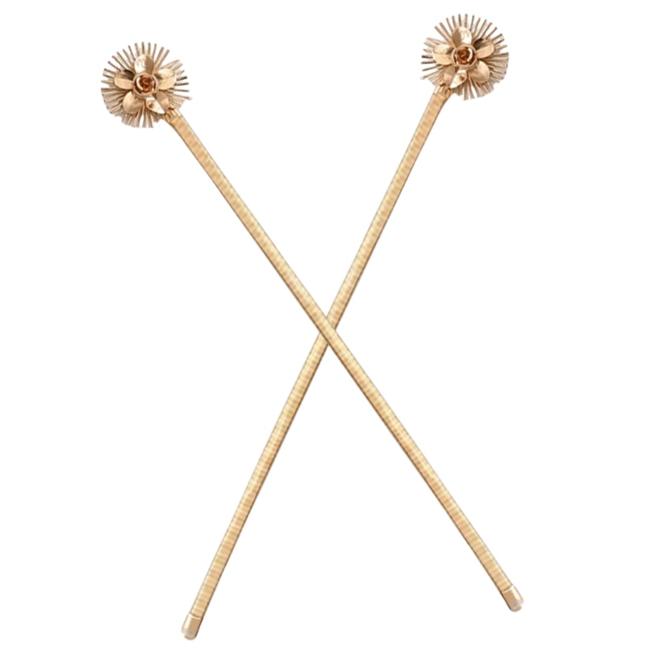 Abaodam 6stücke Flexible Metall Gardinen Raffhalter Mit Blüten-Design Moderne Vorhang Halterungen Für Eleganten Und Büro Goldene Farbgestaltung