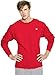 Champion Men's Jersey Long Sleeve T-Shirt, Crimson, X-Large
