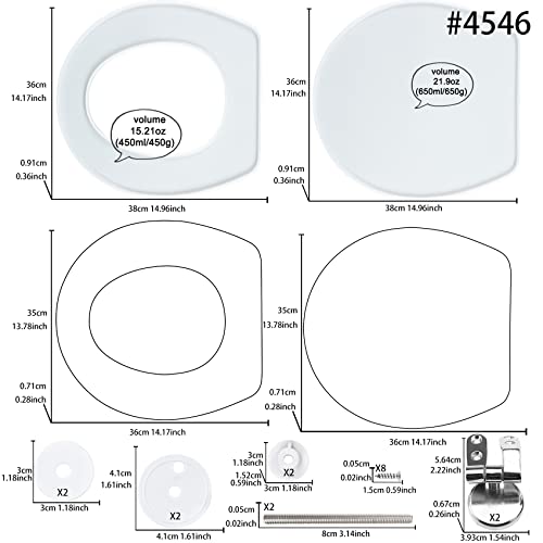 Moule silicone abattant WC pour fabriquer une lunette époxy incassable - 4