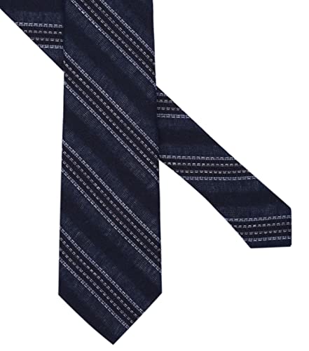 Image of BELLUNO Men's 2.5 inch Skinny Solid Cotton Linen Ties