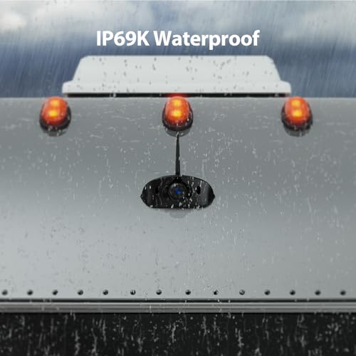 Image of 2-Camera Wireless RV Backup Camera System with 10.1-Inch DVR Monitor, 1 Rear Sharkfin, 1 Side Camera, IP69K Waterproof, IR Night Vision, Compatible with Furrion Pre-Wired Jacks-ZEROXCLUB BY52