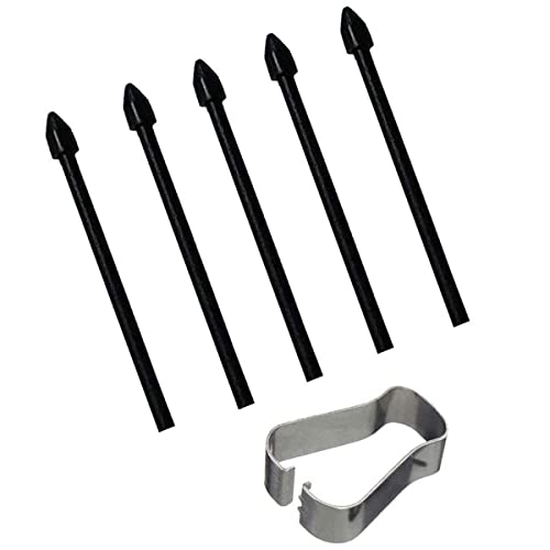 5 Piezas Puntas de Lápiz Táctil Stylus S Pen / Reemplazo de Puntas + Herramienta de Pinzas de Extracción para Samsung Galaxy Tab S7/ S7+ S7 Plus/S7 FE SM-T870 SM-T875 SM-T876 SM-T970 SM-T976B (Negro) Cover
