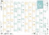 Inkl. Mondphasen + farblich markierte Wochenenden, Feiertage und Quartale für beste Übersichtlichkeit!