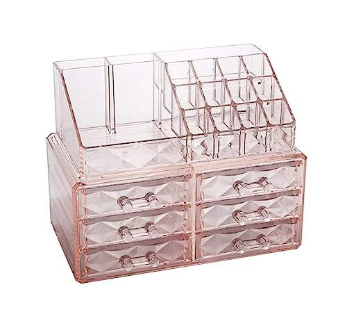 LCHJX Joyero con cajones de cajones de cajas cosméticas de cajas de aretes de arete de la orete