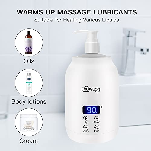 Massage Oil Warmer Bottle Professional Electric Lotion Heater for SPA, Automatic Oil Warmer Heated Oil Lotion Cream for Salon, Barber Shops, Home, with One Oil Bottle Dispenser - Image 3