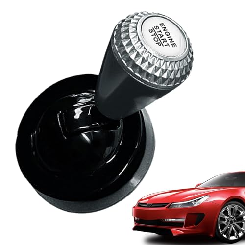 Bouton de démarrage de voiture en alliage argenté style joystick de console premium
