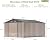 Patiowell 10x12 FT Storage Shed, Outdoor Metal Sheds with Lockable Door and Sloping Roof, Waterproof Outside Large Garden Tool Shed with Breathable Vents for Patio Lawn Backyard, Brown