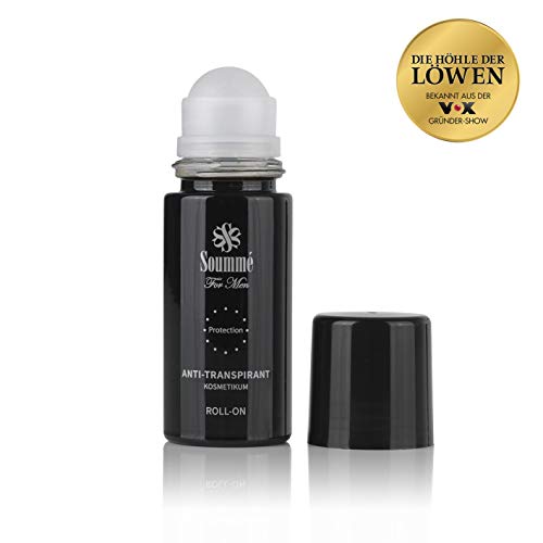 Soummé Antitranspirant Protection Roll-On for Men Kosmetikum | 50 ml | Schützt vor Schweiß- und Geruchsbildung, Dermatologisch getestet
