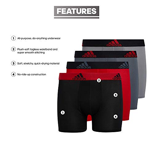 Image of adidas Youth Performance 4-Pack Boxer Brief