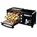 máquina de Desayuno Multifuncional 3-en-1Estación de Desayuno Maker Center Multifunción Retro Cafetera Familiar con hervidor de Agua Tostadora eléctrica Acero Inoxidable 13L Horno con sincro