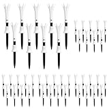 【Amazon.co.jp 限定】【星野陸也プロ使用ティー】ダイヤゴルフ(DAIYA GOLF) トマホークティーティー BW ロング 9本入 飛距離アップ 高耐久 折れにくい 見つけやすい ゴルフ規則適合 日本製 ティー全長42mm TE-6014 ブラック (× 5)