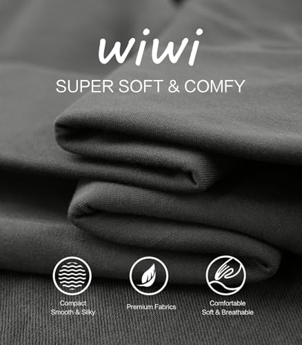 WiWi Men's Pajama Sets French Terry Sleepwear Long Sleeve Top and Pants Pjs with Pockets Drawstring S-XXL4