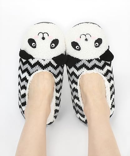 Image of DICUIRD Womens Animal Slipper Socks Non Slip Gripper House Slippers