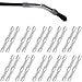 MOLDERP 6 Pairs Silicone Glasses Ear Hooks Sport Eyeglass Strap Holder Temple Tips Spectacle Retainers, Anti-Slip Elastic Comfort Sun Glasses Retainers, Black&Clear