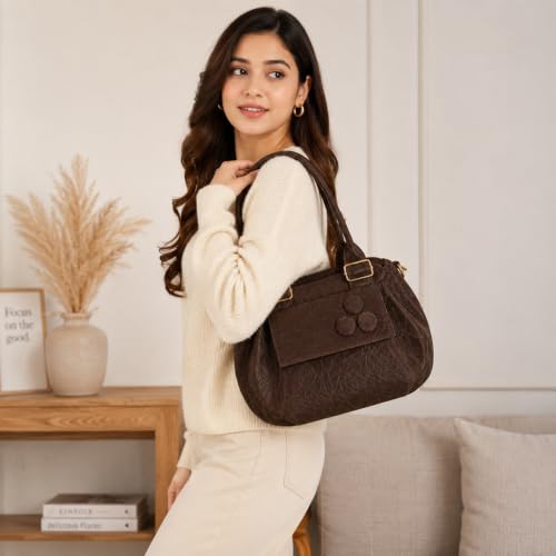 Image of Elegant Women's Handbag | Premium PU Leather Shoulder Bag with Zipper Closure | Stylish Top Handle Purse for Daily Use & Party