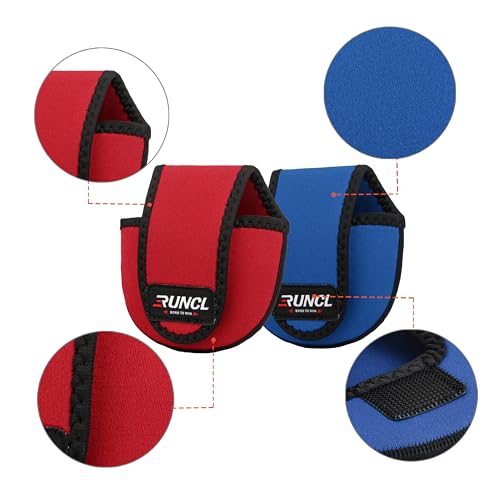 Image of RUNCL Fishing Rod Sleeves & Reel Bags, Spinning /Casting Rod Socks & Spinning /Baitcasting Reel Covers - Protection Solution, Space Saver, Perfect Storage - Fishing Pole Sleeves & Reel Pouch (2 Pack)