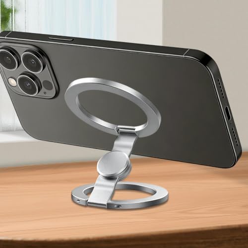 Mango de teléfono móvil giratorio de 360 grados con imán de mesa doble cara 3